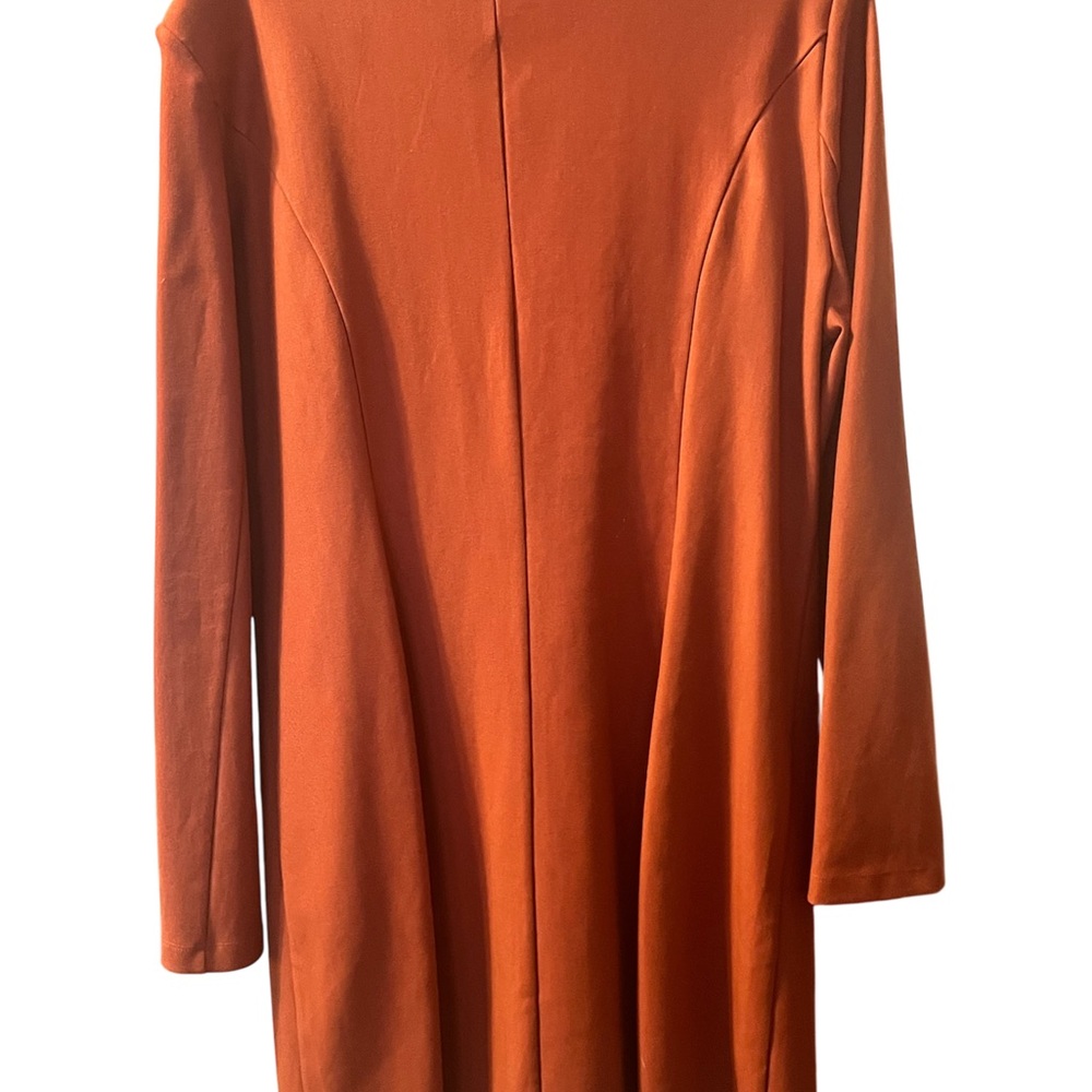Fashion Nova Cardi B. Vibrant Orange Trench Coat - Picture 3 of 3
